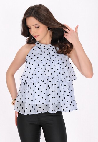 faina - Blusa 'Fashion Look' en azul: frente