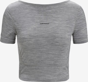 T-shirt fonctionnel 'ZoneKnit' ICEBREAKER en gris : devant