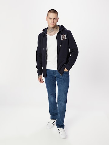 FQ1924 Zip-Up Hoodie 'William' in Blue