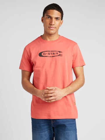 G-STAR T-Shirt in Rot: Vorderseite