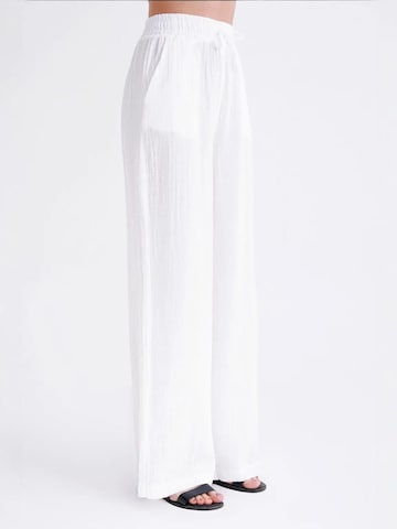 MixRay Wide leg Broek in Wit