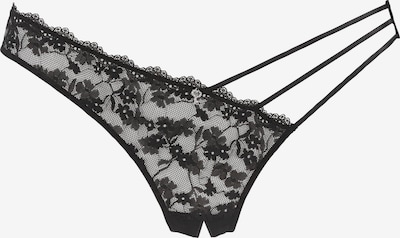 PETITE FLEUR GOLD String in schwarz, Produktansicht