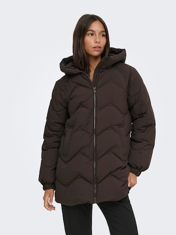 JDY Winter jacket 'JDYPower' in Brown: front