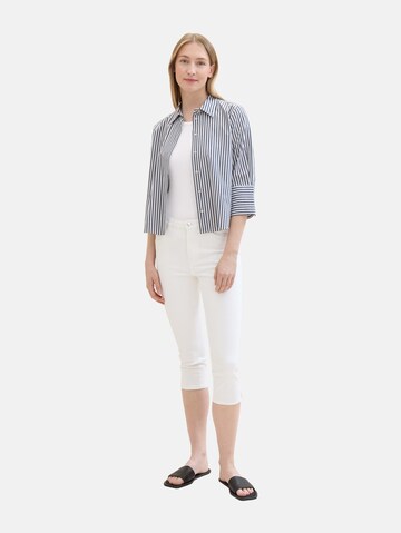 TOM TAILOR Regular Jeans 'Kate Capri' in White