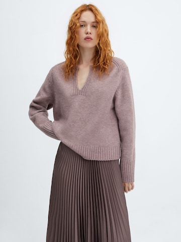 MANGO Sweater 'NIEVES' in Purple: front