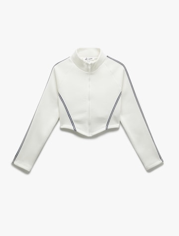 Koton Sweatjacke in Weiß: Vorderseite