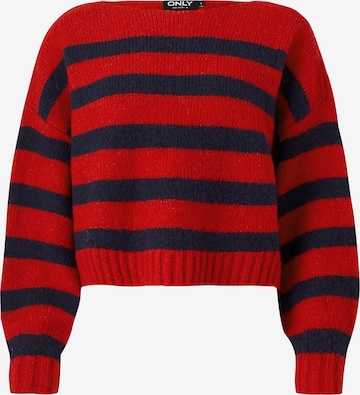 Pullover 'LAYA' di ONLY in rosso: frontale