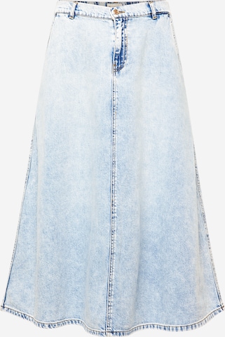 ONLY Carmakoma Kjol 'CARMINDY' i blå: framsida