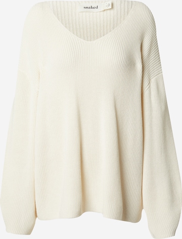 SOAKED IN LUXURY Sweater 'Tuesday Spring' in White: front