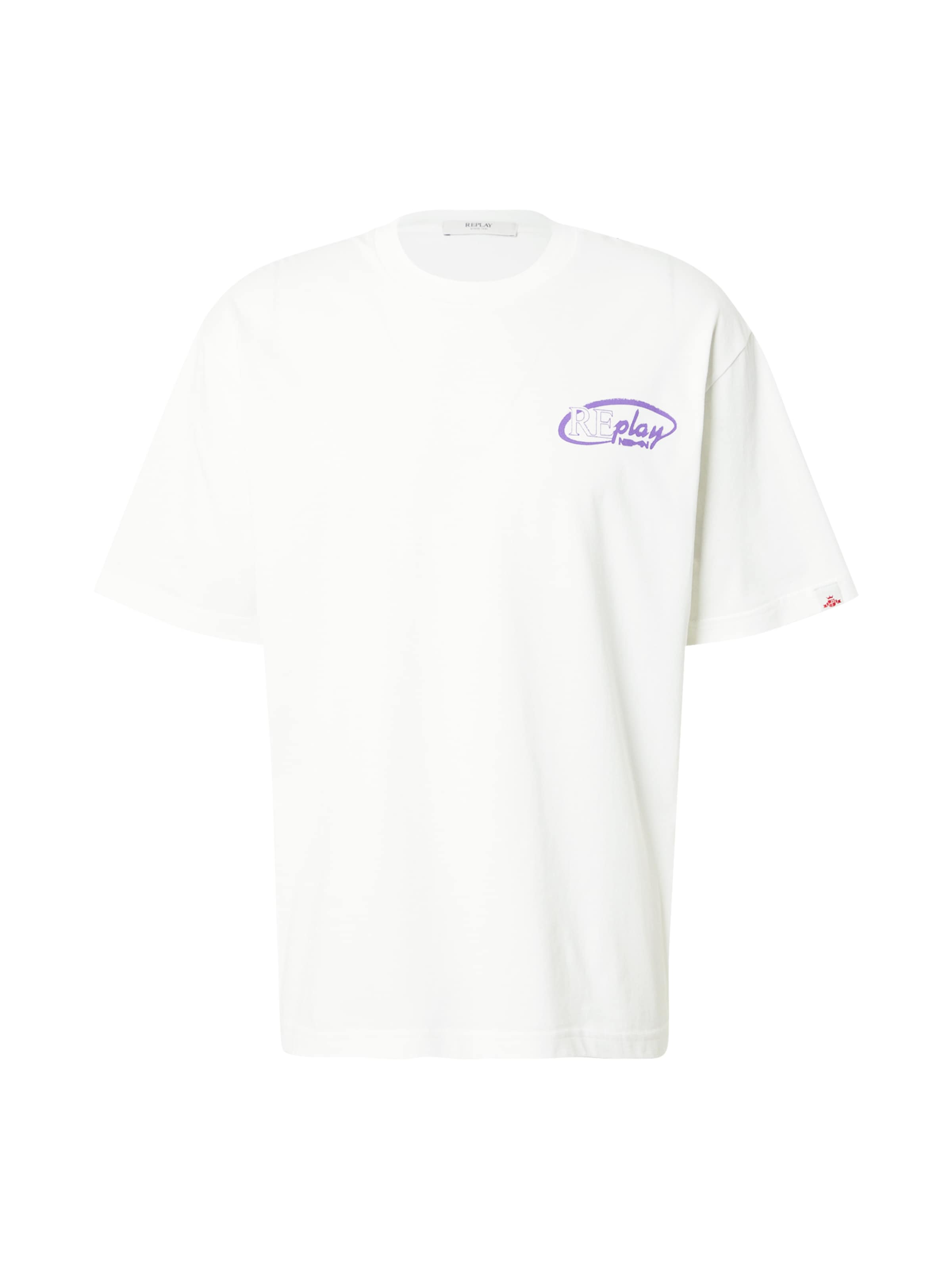 Tricou REPLAY pe lila / alb, Vizualizare produs