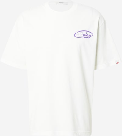 Marškinėliai iš REPLAY, spalva – purpurinė / balta, Prekių apžvalga