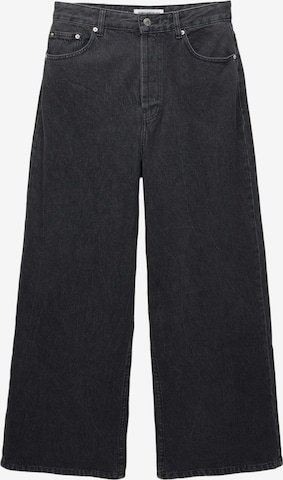 Pull&Bear Bő szár Farmer - fekete: elől