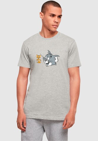T-Shirt 'Tom and Jerry - Simple Heads' ABSOLUTE CULT en gris : devant
