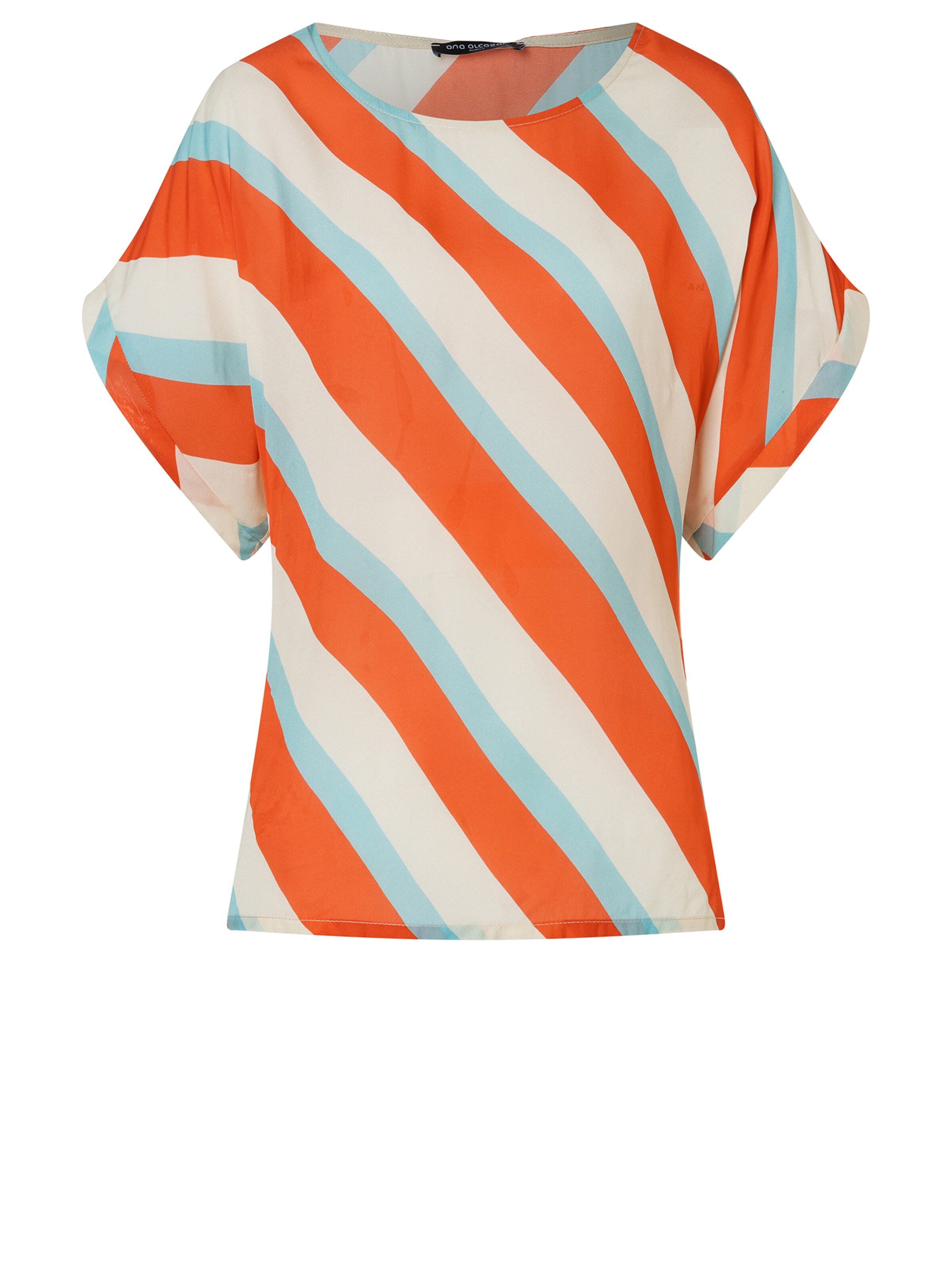 Ana Alcazar Shirt 'Zedini' in Light blue / Dark orange / Off white, Item view