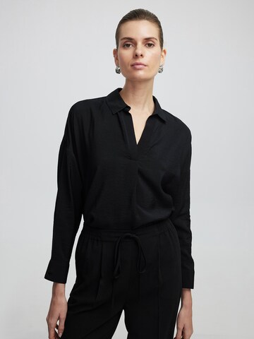 Ipekyol Bluse in Schwarz: Vorderseite