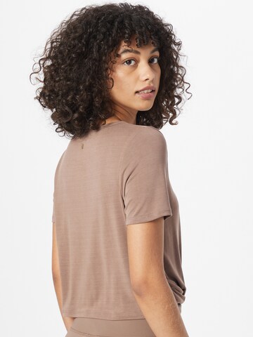 T-shirt fonctionnel 'Diamy' Athlecia en marron
