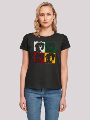 T-shirt 'Bob Marley' F4NT4STIC en noir : devant