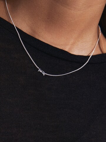 Pilgrim Halsband 'Love Tag' i silver