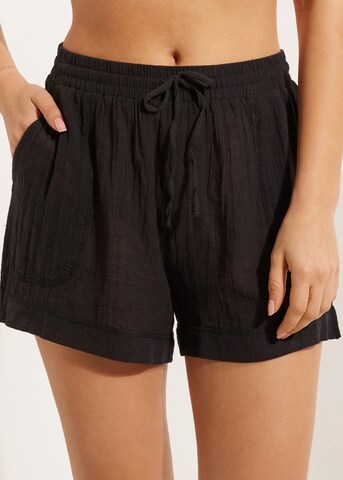 CALZEDONIA Regular Pants in Black