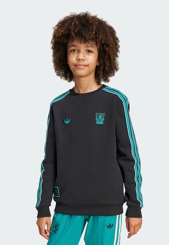 Sweat de sport 'FC Liverpool Terrace Icons' ADIDAS ORIGINALS en noir : devant