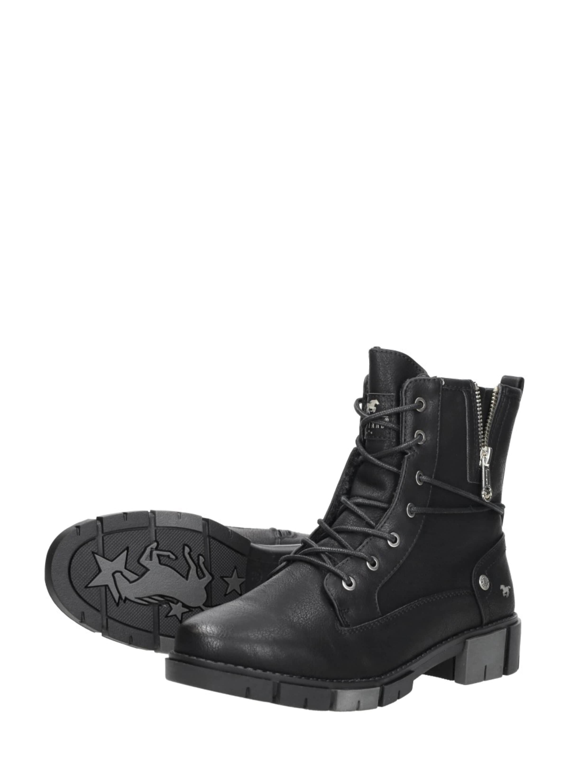 Chaussure à lacets 'Veterschoenen Hoog' MUSTANG en noir