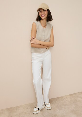 Tamaris Knitted Vest in Beige