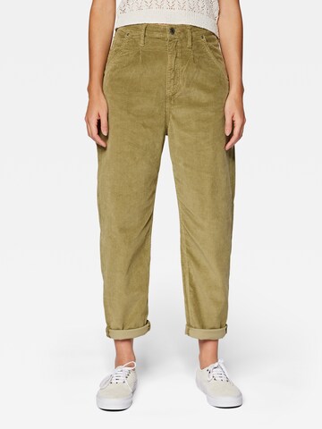 Mavi Loose fit Pleat-Front Pants 'LAURA' in Green: front