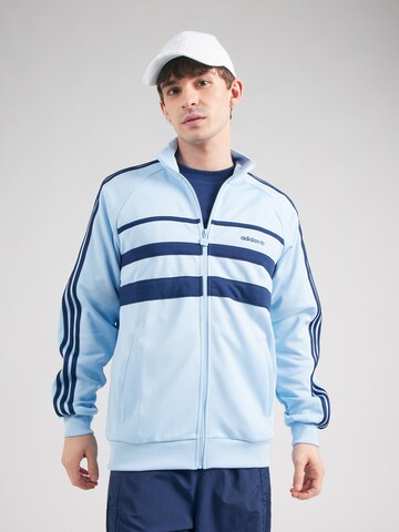 ADIDAS ORIGINALS Sweat jacket 'The First' in Blue: front