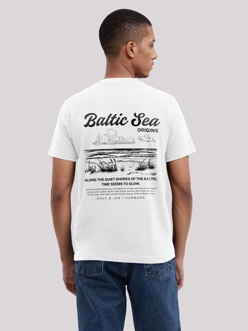 T-Shirt 'Knut und Jan Hamburg' F4NT4STIC en blanc : devant
