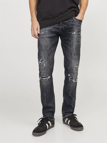 Coupe slim Jean 'BLAIR' JACK & JONES en gris : devant