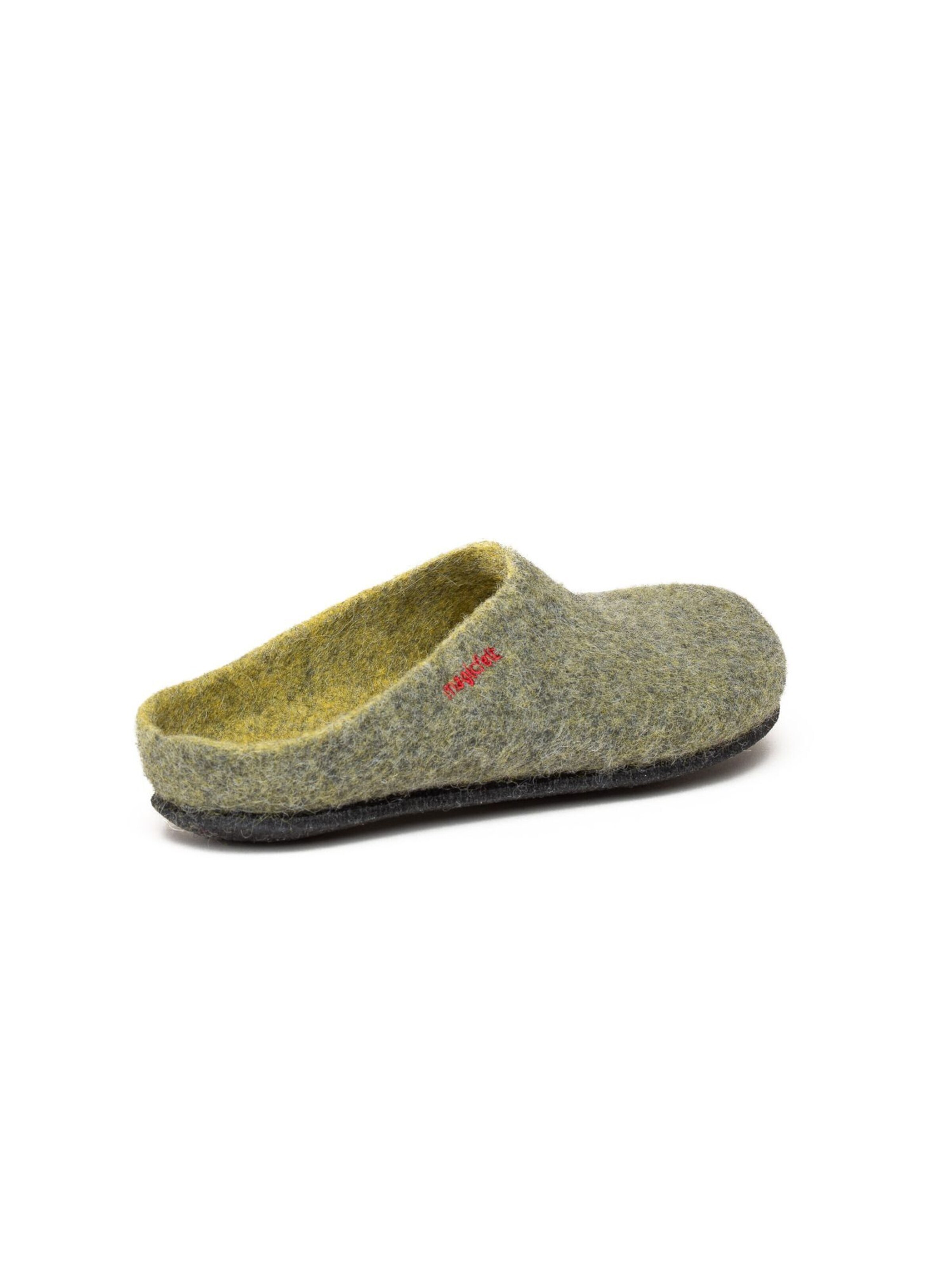 MagicFelt Slippers 'Filzpantoffel Magicfelt 709' in Yellow