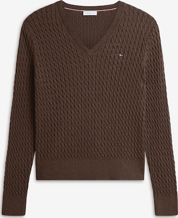Pull-over TOMMY HILFIGER en marron : devant