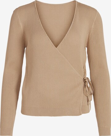 VILA Sweater 'Gabbi' in Brown: front