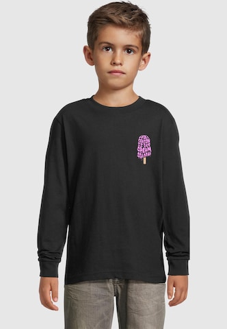Merchcode Shirt 'Ice Cream Season' in Zwart: voorkant
