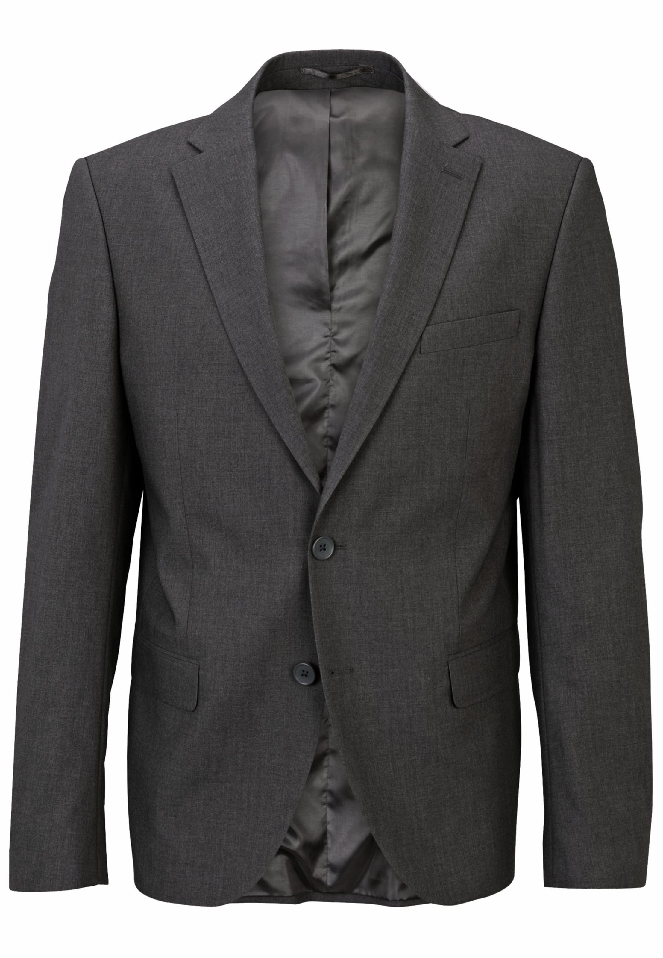 Coupe slim Veste de costume Steffen Klein en gris : devant