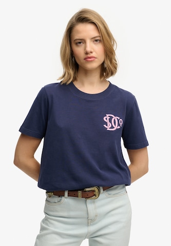 T-shirt Superdry & Co en bleu : devant