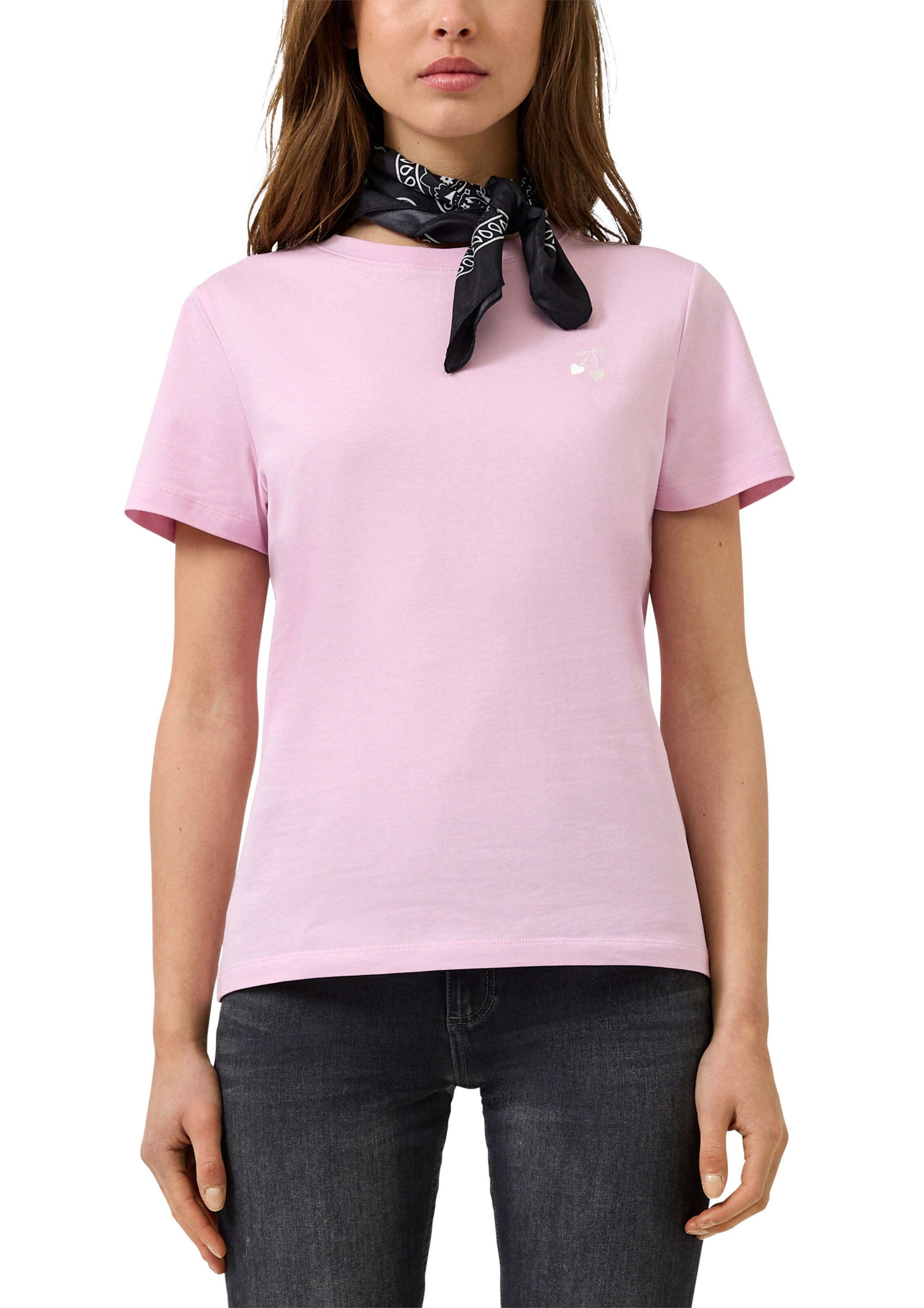 QS Shirt in Roze: voorkant