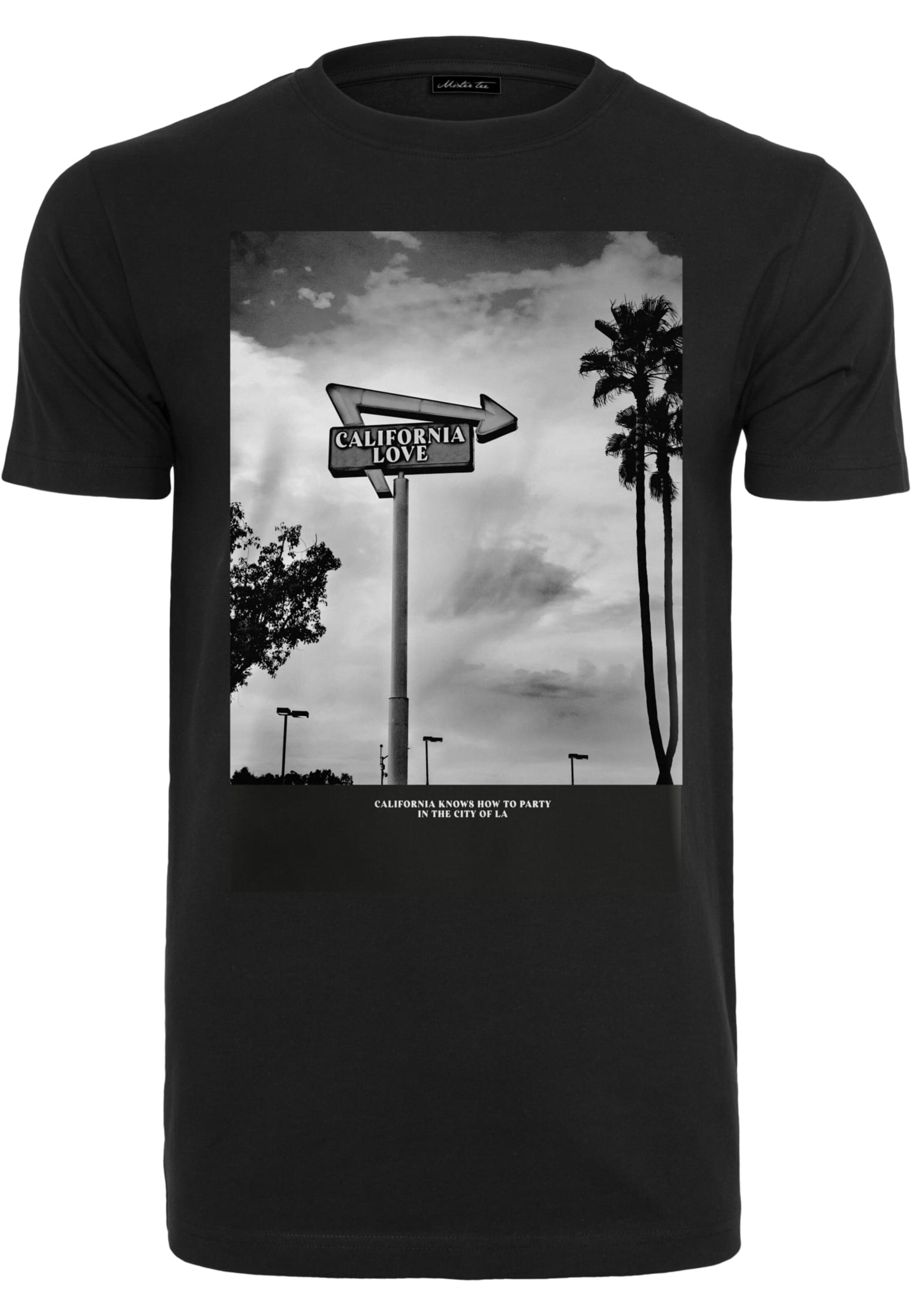 MT Men Shirt 'California Love' in Zwart: voorkant