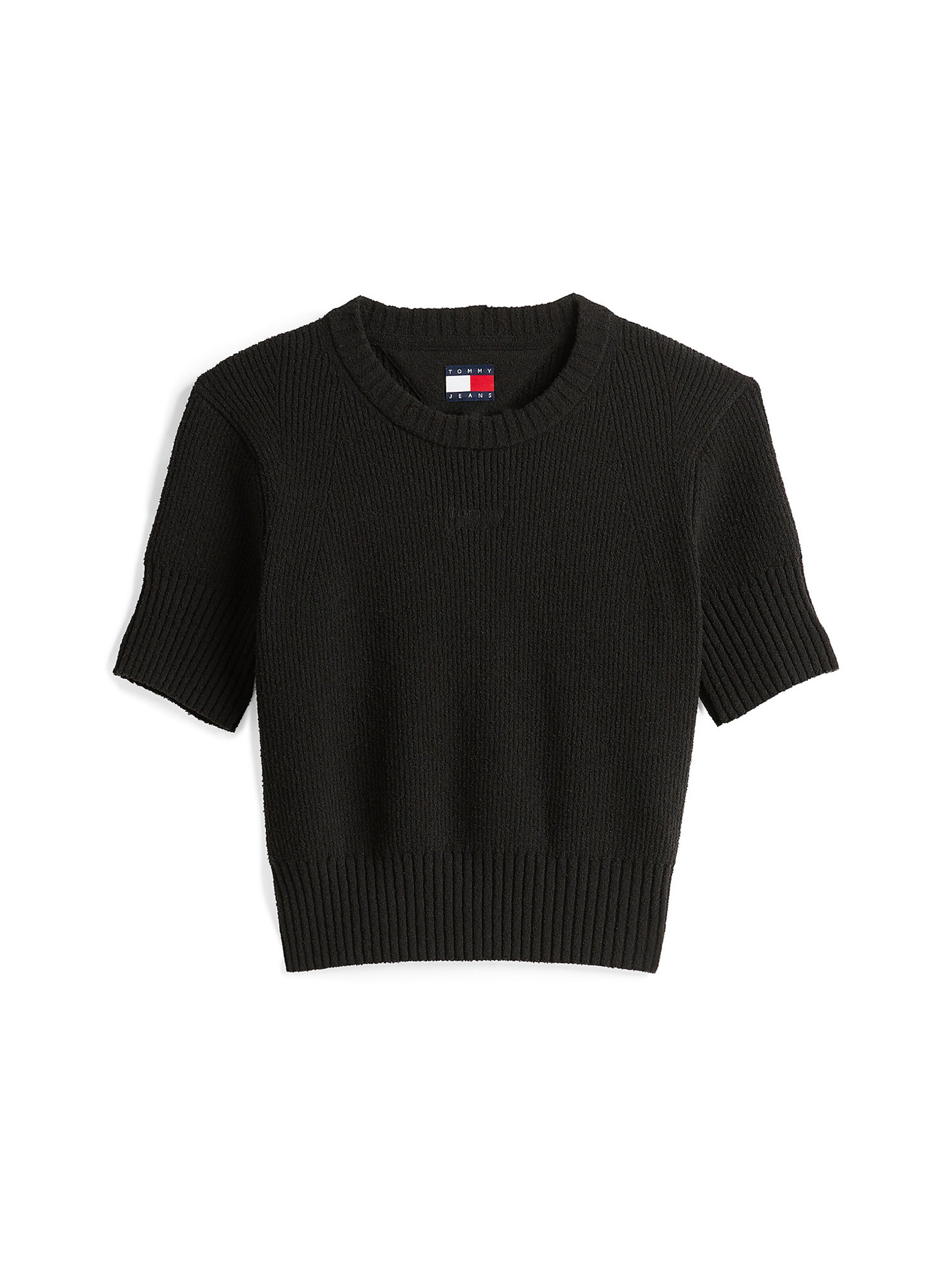 Pull-over Tommy Jeans en noir : devant