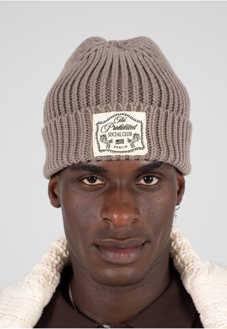 Bonnet 'Lowkey Vintage' Prohibited en gris : devant