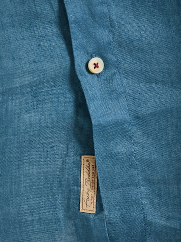 Funky Buddha Regular fit Overhemd in Blauw