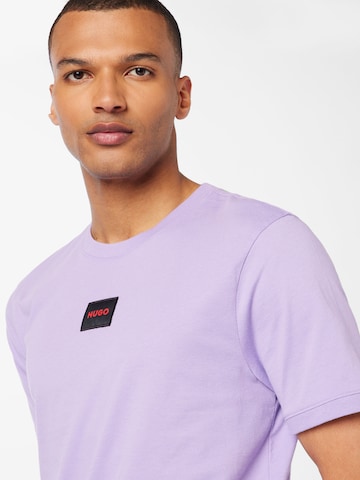 HUGO Red Shirt 'Diragolino212' in Purple