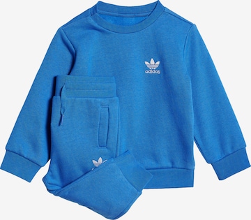 ADIDAS ORIGINALS Joggingpak 'Adicolor Crew' in Blauw: voorkant