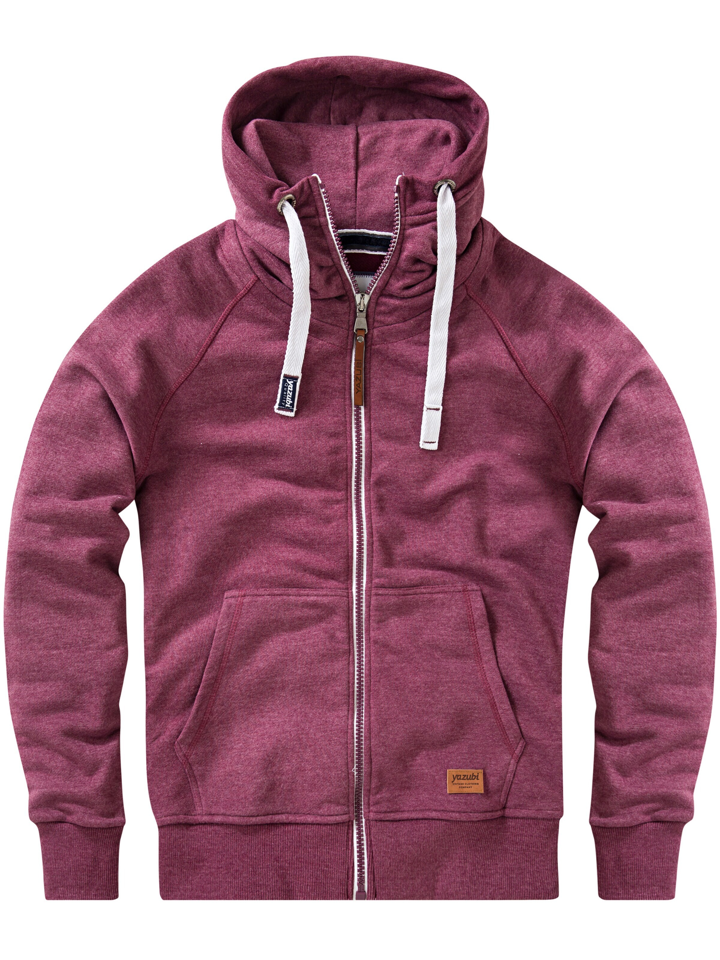 yazubi Sweatjacke 'Jacob'‌‌‌‌‌‌‌ in Rot