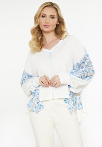T-shirt 'Fashion Look' Usha en blanc : devant