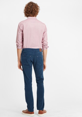 BLEND Slim fit Trousers 'Manito' in Blue