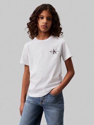 balta Calvin Klein Jeans Standartinis Marškinėliai: priekis