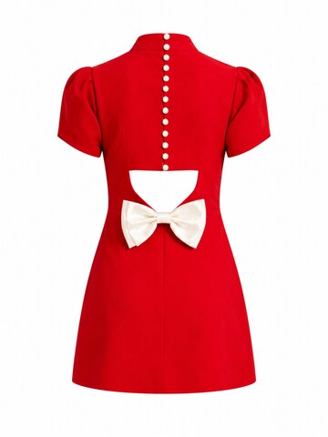 Cielie Mekko 'Bow Detail Mini Dress' värissä punainen