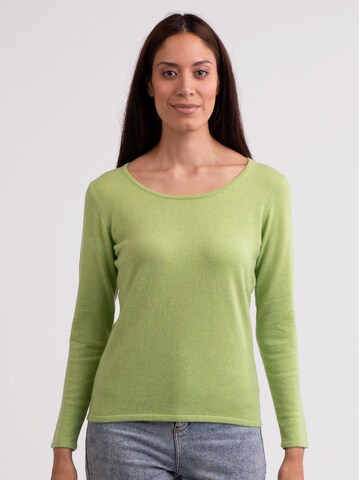 Pull-over CASH-MERE.CH en vert : devant
