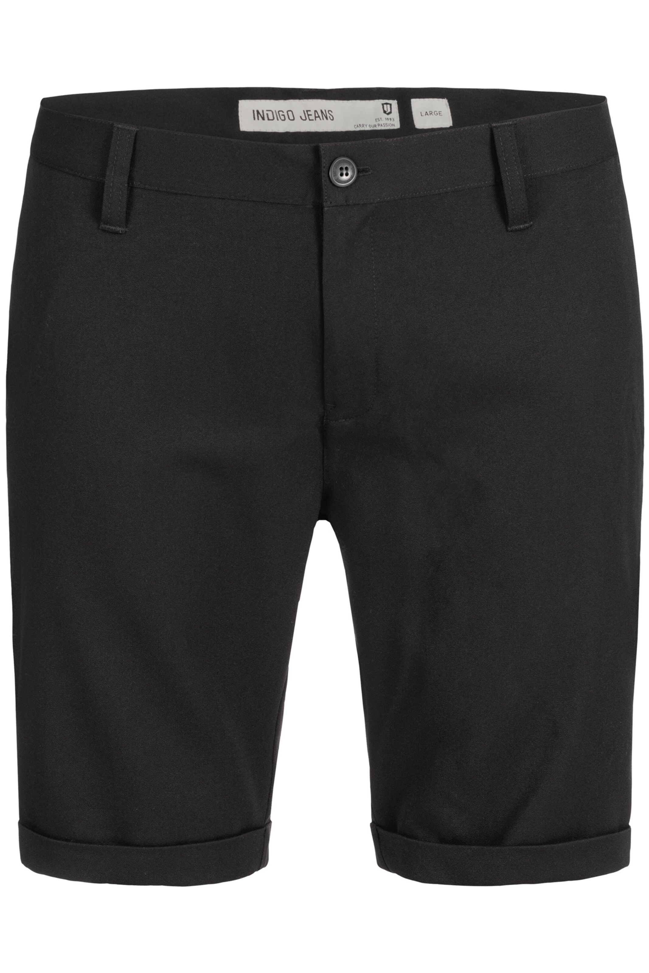 INDICODE JEANS Pants 'Aalborg' in Black: front